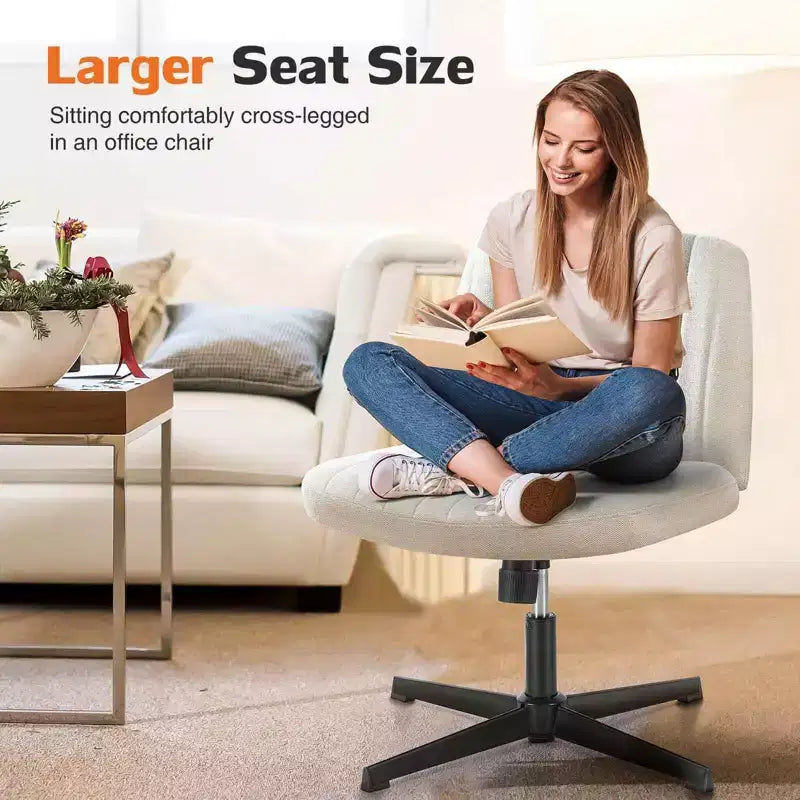 Chaise ergonomique avec assise large et coussin moelleux en éponge haute densité