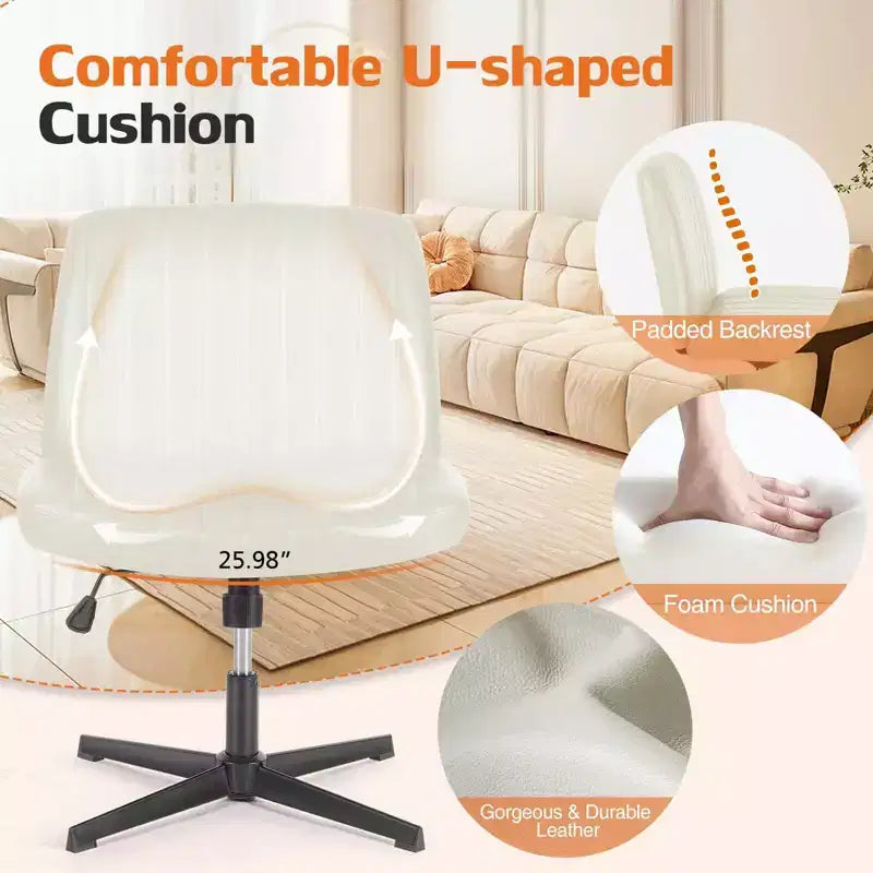 Chaise ergonomique avec assise large et coussin moelleux en éponge haute densité