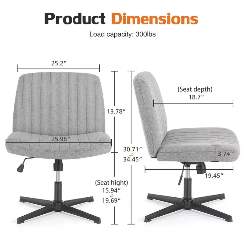 Chaise ergonomique avec assise large et coussin moelleux en éponge haute densité