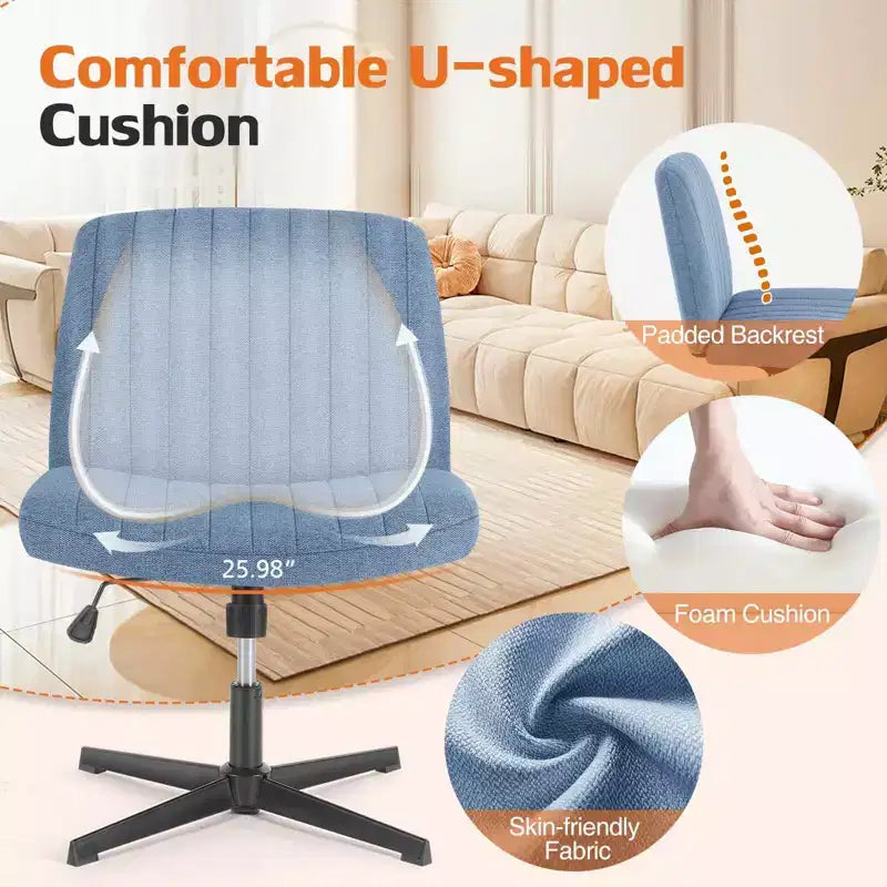 Chaise ergonomique avec assise large et coussin moelleux en éponge haute densité