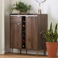 Bahut 2 portes avec rangements Noyer