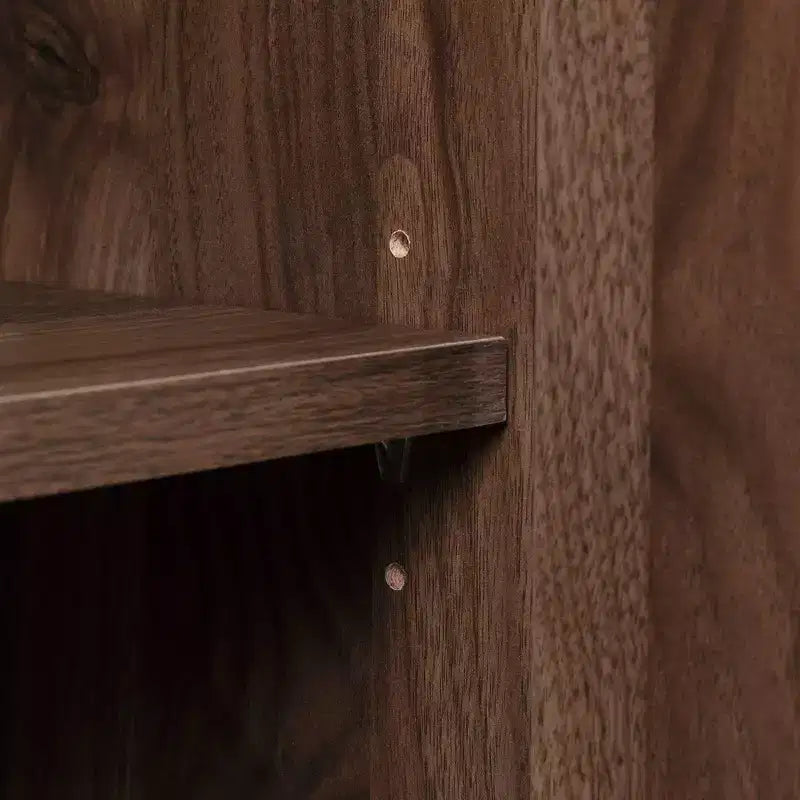 Bahut 2 portes avec rangements Noyer