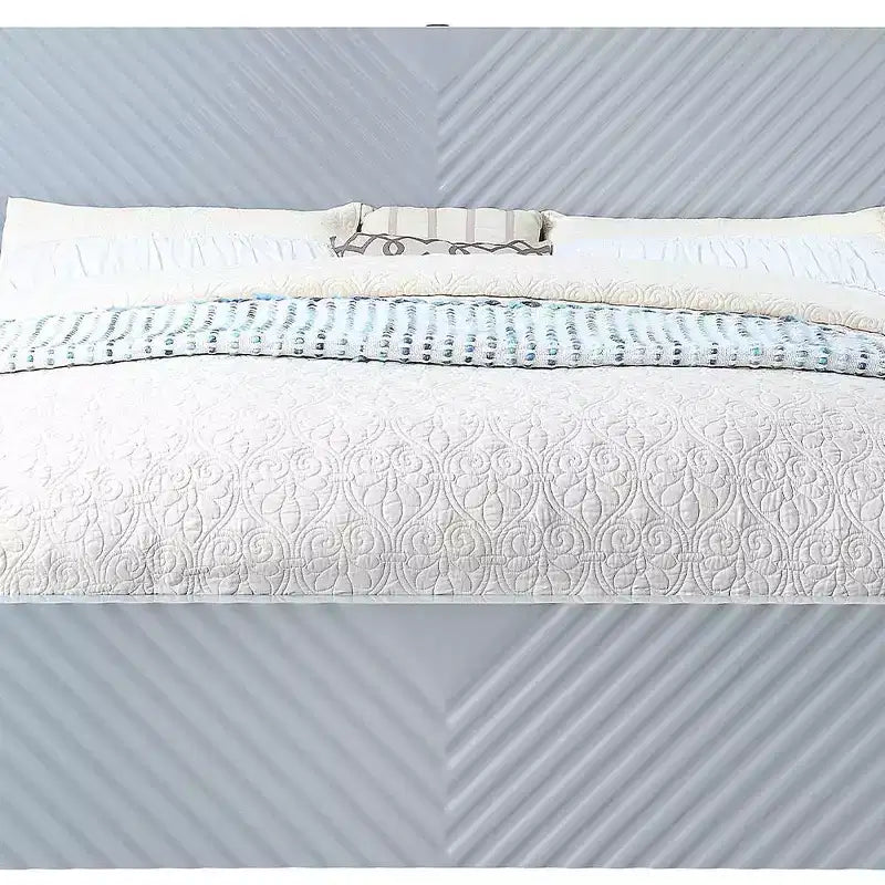 Lit Queen Gaines Gris Haute Brillance