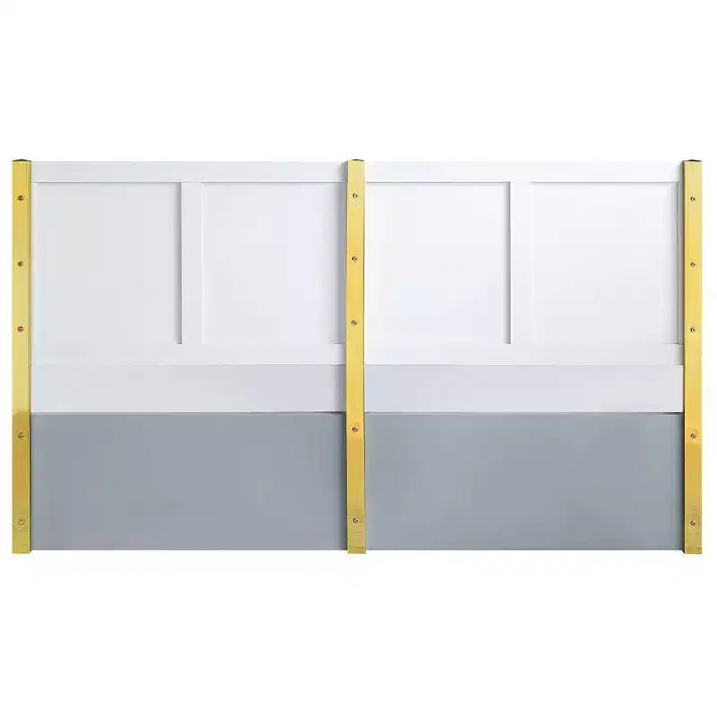 Lit Queen Gaines Gris Haute Brillance