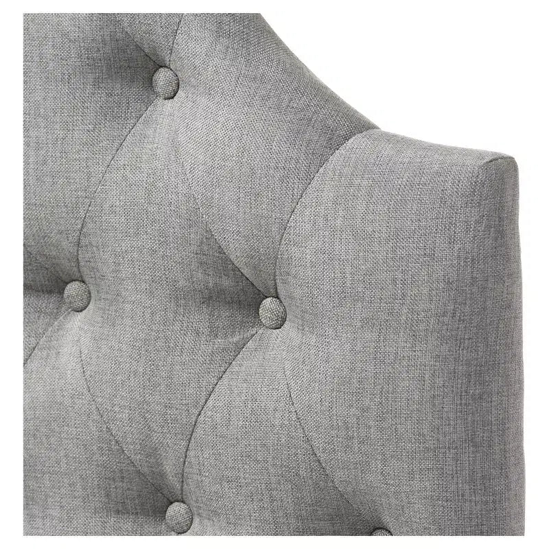 Tête de lit festonnée capitonnée en similicuir Morris, style moderne et contemporain