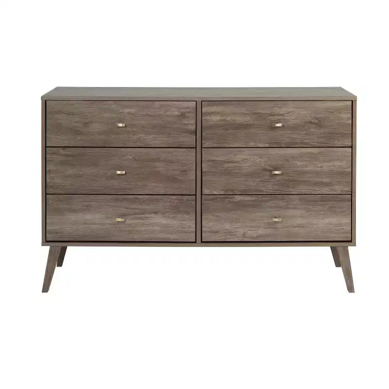 Commode Mid-Century Moderne à 6 tiroirs