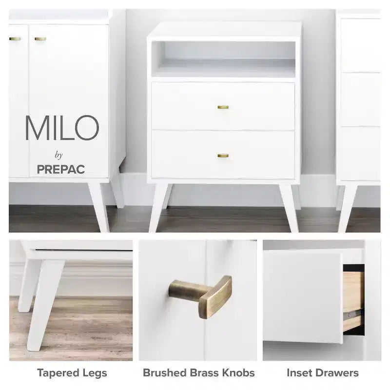 Commode Mid-Century Moderne à 6 tiroirs
