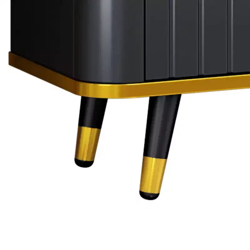 Meuble TV minimaliste de 78,8 po avec étagère de rangement ouverte pour téléviseurs jusqu'à 85 po, console multimédia pratique avec un tiroir et 2 armoires