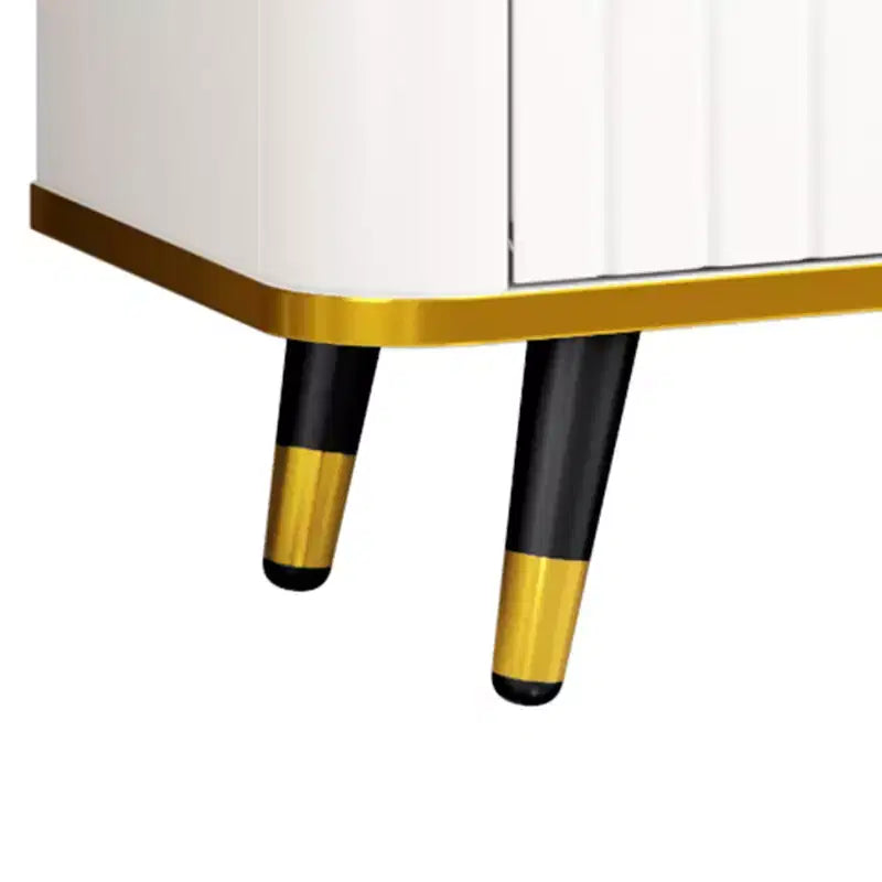 Meuble TV minimaliste de 78,8 po avec étagère de rangement ouverte pour téléviseurs jusqu'à 85 po, console multimédia pratique avec un tiroir et 2 armoires